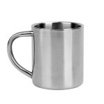 Tasse d'eau a double paroi en acier inoxydable, 220ml, tasse a caf�, portable, pour etudiants, pour le ...