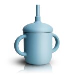 Tasse a eau en silicone pour b�b�s, sans bpa, verres d'apprentissage pour b�b�s, gobelets en paille souple ...