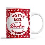 Tasse nol doudou femme rouge mug prnom ide cadeau secret santa