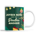 Tasse nol doudou femme vert mug prnom ide cadeau secret santa