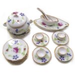 Tasse a th� miniature en c�ramique pour maison de poup�e, pot de cuisine mod�le 18 pi�ces / ensemble ...