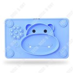 Td assiette a dner en silicone pour enfants hippo creative deux - en - un ventouse nourriture complmentair ...