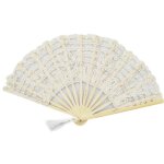 Td eventail ombrelle en dentelle dme coton marie mariage parapluie parasol broderie air eventail ...