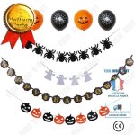 Td� halloween decoration citrouille fant�me araign�e pull drapeau fleur 12 pouces halloween ballon en ...