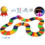 Td jouet voiture lumineux race track set pistes course circuit flexible jeu train electrique jeux ludique ...