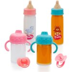 Tdrfl - 4 pcs biberon magique et 2 pcs ttine poupe, new born baby bouteille magique, biberon a lait ...