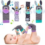 Tdrfl - ensemble de 4 pièces chaussettes en rotin pour bébé bracelet en rotin ensemble bébé jouet educatif ... Tdrfl - ensemble de 4 pièces chaussettes en rotin pour bébé bracelet en rotin ensemble bébé jouet educatif ...