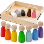 Tdrfl - grandes poupées cheville pour le tri jeux montessori 3 ans + poupée waldorf jouet en bois pour ... Tdrfl - grandes poupées cheville pour le tri jeux montessori 3 ans + poupée waldorf jouet en bois pour ...