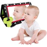 Tdrfl - jouet bebe 0 - 3 mois, livre noir et blanc b�b�, miroir bebe eveil, jeux d eveil bebe 0 - 6 mois, ...