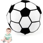 Tdrfl - jouets d'eveil bebe 0 3 6 12 mois, football noirs et blancs jouet de peluche hochets haltre ...