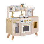 Teamson kids cuisine en bois moyenne � little chef moderne avec four, �vier, micro - ondes, plaques et ...