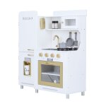 Teamson kids mayfair jouet cuisine pour enfants en bois et 11 accessoires blanc td - 13302d