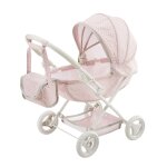 Teamson kids poussette landau pour poup�e polka dot princess rose