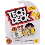 Tech deck - pack 1 authentique finger skate licence - planche 96 mm a personnaliser avec autocollants ...