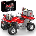 Technic 23003 kit de modélisation de moto de pompier atv avec télécommande 2, 4 g et double commande ... Technic 23003 kit de modélisation de moto de pompier atv avec télécommande 2, 4 g et double commande ...