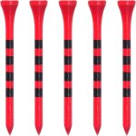 Tee golf en bambou 83mm lot de 100, couleur rouge, golf stripe tee bambou clou stripe style de golf tee70mm ...
