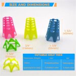 Tees de simulateur de golf, tees de golf d'entranement de 19 pices pour le gazon et le terrain d'exercice ...