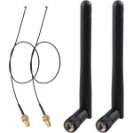 Teeaw - 2 paquets antenne wifi rp - sma mâle 3dbi 2. 4ghz 5ghz 5. 8ghz bi - bandeâ¿30cm câble coaxial ... Teeaw - 2 paquets antenne wifi rp - sma mâle 3dbi 2. 4ghz 5ghz 5. 8ghz bi - bandeâ¿30cm câble coaxial ...