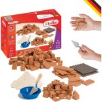 Teifoc - 1530 - kit de construction en pierre - 100 briques miniatures avec mortier et outils pour projets ...