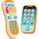 Tlphone pour bb, tlcommande et smartphone avec musique, jouets musicaux d'apprentissage amusants ...