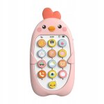 Tlphone portable de dessin anim pour enfants, rose