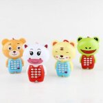Tlphone portable avec machine a musique pour enfants, 1 pice, dessin anim, apprentissage prcoce, ...