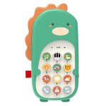 Tlphone portable multifonction en forme de dinosaure, jouet educatif pour enfants, musique, abs