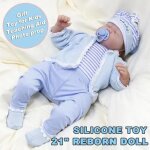 Tempsa silicone poupée poupon réaliste bébé reborn jouet cadeau Tempsa silicone poupée poupon réaliste bébé reborn jouet cadeau