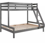 Les tendances - lit superpos�s couchages 90 et 140 cm gris - pino