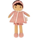 Tendresse - ma 1ere poupe en tissu amandine - poupe de chiffon 25 cm - robe rose en mousseline - peau ...