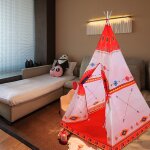 Tente pour bb de style indien, tente de jeu ethnique pour bb, maison de jeu, dessin anim, filet ...