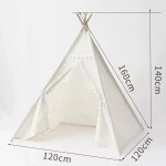 Tente de camping intrieure portable pour enfants, maison de jeu, wigwam pour enfants, tipi pour enfants, ...