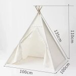 Tente de camping intrieure portable pour enfants, maison de jeu, wigwam pour enfants, tipi pour enfants, ...