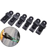 Tentes a clip en plastique, 6 pièces, corde a vent, accessoires pour camping en plein air Tentes a clip en plastique, 6 pièces, corde a vent, accessoires pour camping en plein air