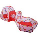 Tente enfant tente de balles basket - ball avec tunnel pliable piscine de balles pour enfants maison ...