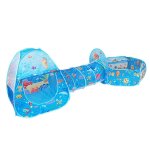 Tente de jeu 3 en 1 pour enfants, grande fosse a balles avec etui de rangement