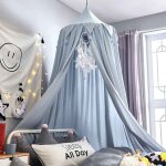 Tente de jeu en coton blanc, rose et gris pour enfant, rideau de lit avec pompon, moustiquaire cpull, ... Tente de jeu en coton blanc, rose et gris pour enfant, rideau de lit avec pompon, moustiquaire cpull, ...