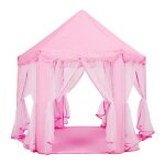 Tente de jeu hexagonale pour filles, ch�teau de princesse, maison, palais, maison de jeux avec lumi�re ...
