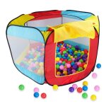 Tente de jeu portable pour enfants, pour l'int�rieur et l'ext�rieur, piscine a boules d'oc�an, jouets ...