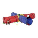 Tente de jeu tunnel jeux jouets set de 4 tubes helloshop26 13 0002867
