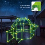 Tente a perles pour enfants, kit de construction de fort lumineux et durable, blocs de construction de ...