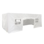 Tente de table en coton cr�me 360 x 260 x 100 cm