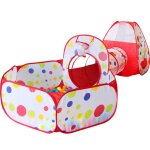 Tente et tunnel pour piscine a balles pour enfants, tente de jeu pour tout - petits avec tunnel rampant ...