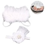 Tenue d'ailes d'ange pour nouveau - n avec strass et serre - tte pour photographie, baby shower et ...