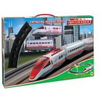 Teorema 61660 train electrique fl che rapide avec piste 230 cm blanc rouge