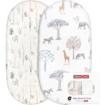 Teppc - lot de 2 draps de berceau 100% coton pour garon et fille, s'adaptent a toutes les formes de ...