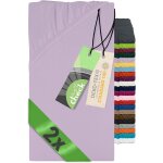 Teppc - lot de 2 draps - housses pour matelas d'enfant et bb - 1493. 2123 - 70 x 140 cm - lilas