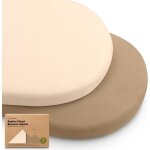 Teppc - 2 paquets de draps de berceau biologiques pour filles et garons - 100% coton, draps de matelas ...
