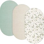 Teppc - lot de 3 housses de matelas pour bébé, drap housse lit bebe 83x43cm drap housse cododo, 100% ... Teppc - lot de 3 housses de matelas pour bébé, drap housse lit bebe 83x43cm drap housse cododo, 100% ...