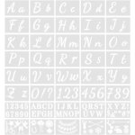 Teppc - 40 pièces pochoirs lettres en plastique, pochoir lettre chiffre stencils, pochoirs alphabet, ... Teppc - 40 pièces pochoirs lettres en plastique, pochoir lettre chiffre stencils, pochoirs alphabet, ...